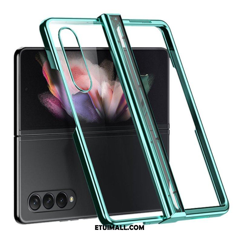 Etui do Samsung Galaxy Z Fold 4 Przezroczysty Metaliczny Zawias