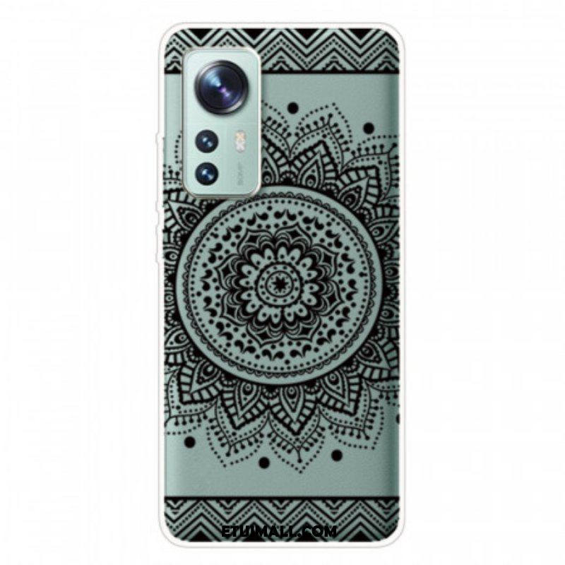 Etui do Xiaomi 12 Pro Silikonowa Mandala Czarna