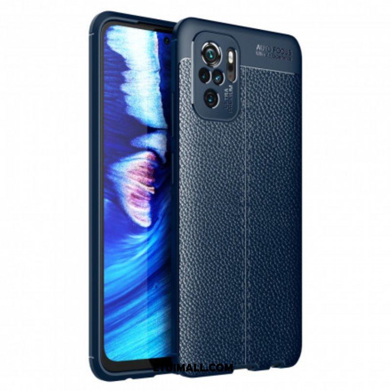 Etui do Xiaomi Redmi Note 10 / 10S Podwójna Linia Liczi Z Efektem Skóry