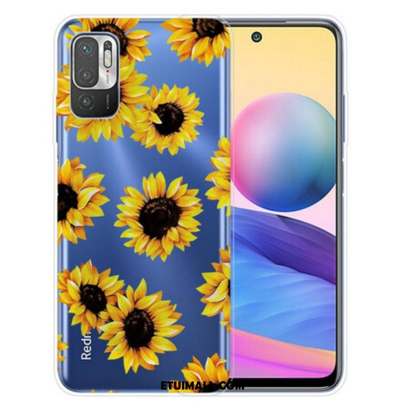 Etui do Xiaomi Redmi Note 10 5G Słoneczniki