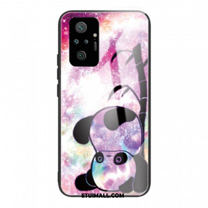 Etui do Xiaomi Redmi Note 10 Pro Panda I Bambusowe Szkło Hartowane