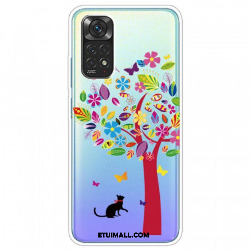 Etui do Xiaomi Redmi Note 11 Pro / 11 Pro 5G Kot Pod Kolorowym Drzewem