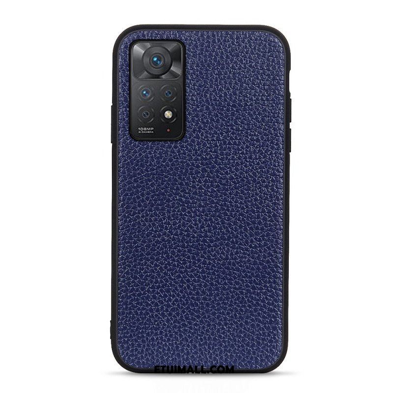 Etui do Xiaomi Redmi Note 11 Pro / 11 Pro 5G Prawdziwa Skóra Litchi