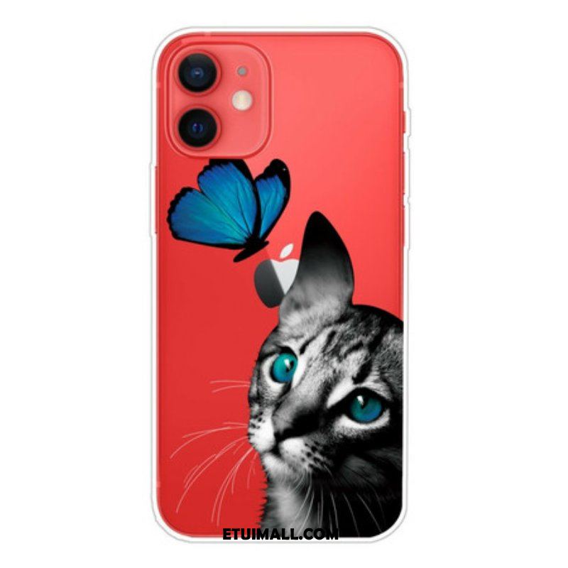 Etui do iPhone 13 Mini Kot I Motyl