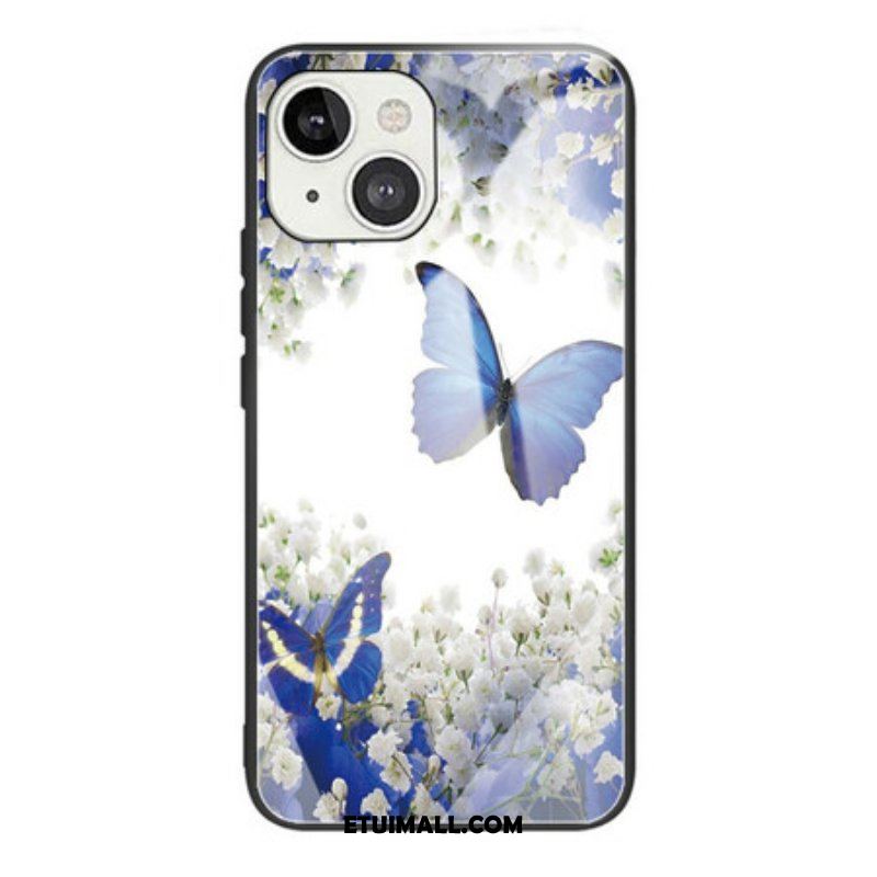 Etui do iPhone 13 Mini Szkło Hartowane W Kształcie Motyli