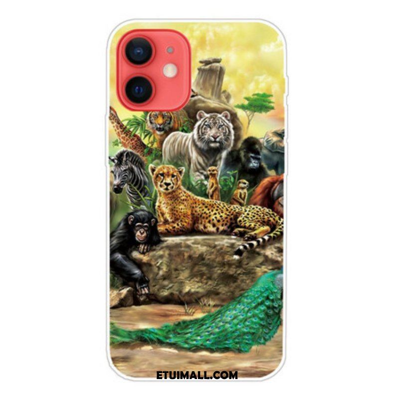 Etui do iPhone 13 Mini Zwierzęta Safari