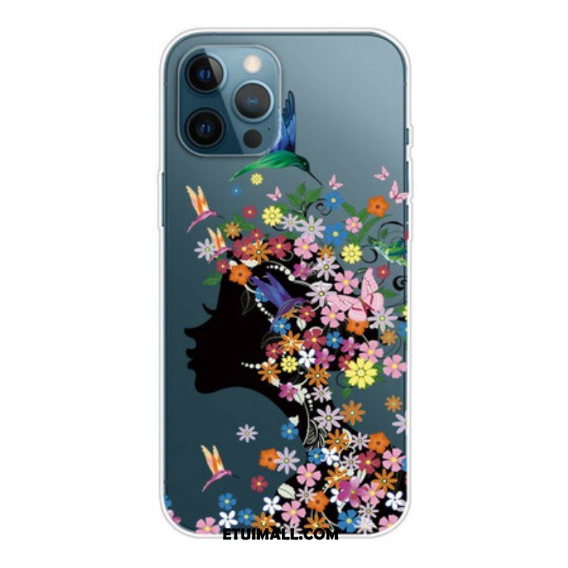 Etui do iPhone 13 Pro Max Ładna Głowa Kwiatu