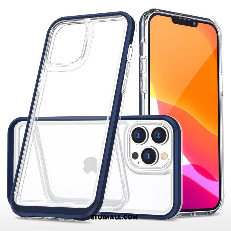 Etui do iPhone 14 Pro Krawędzie W Kolorze Kryształu