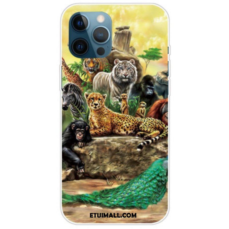 Etui do iPhone 14 Pro Max Zwierzęta Safari