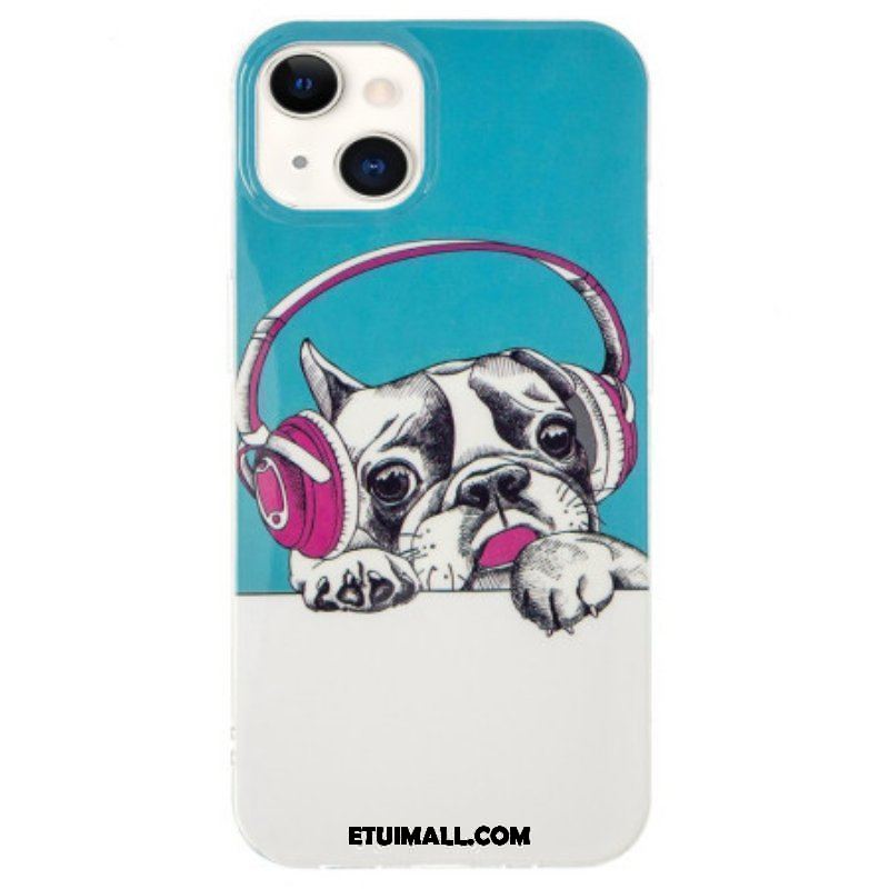 Etui do iPhone 15 Plus Fluorescencyjne Słuchawki
