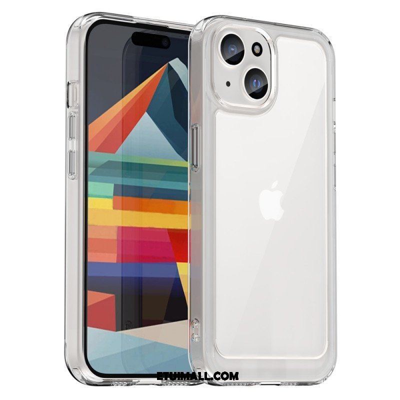 Etui do iPhone 15 Przezroczyste Silikonowe Krawędzie