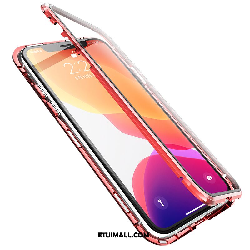 Etui iPhone 11 Pro Czerwony Netto Przezroczysty Dwustronny Szary Szkło Pokrowce Dyskont