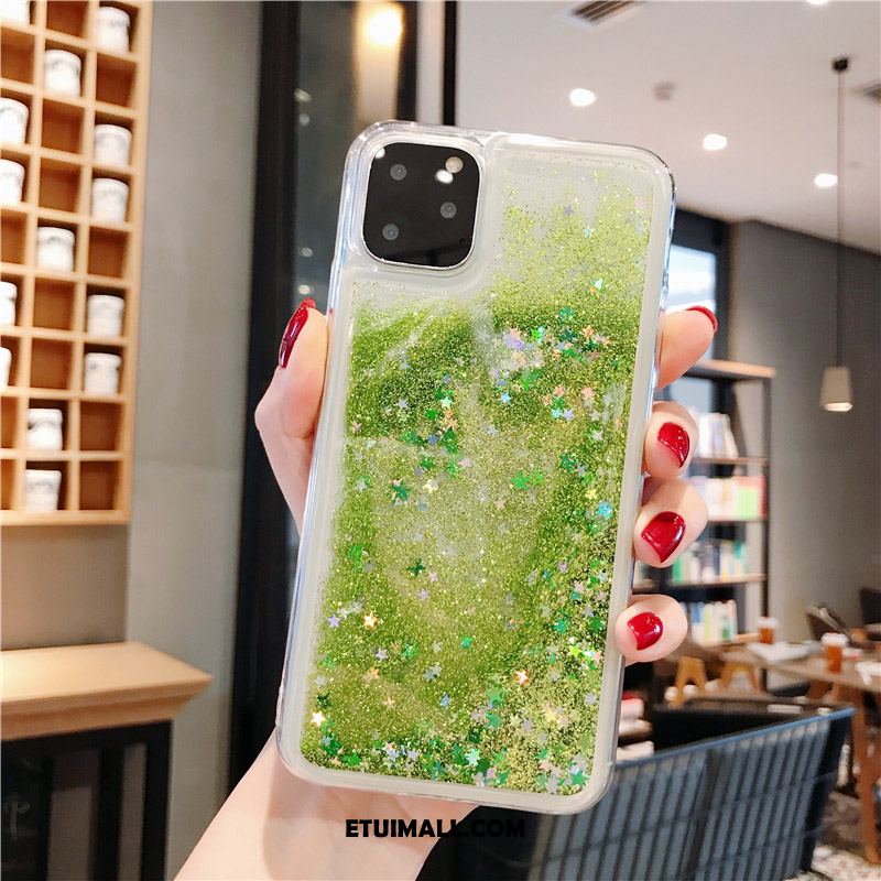 Etui iPhone 11 Pro Max All Inclusive Przezroczysty Zielony Proszek Anti-fall Futerał Kup