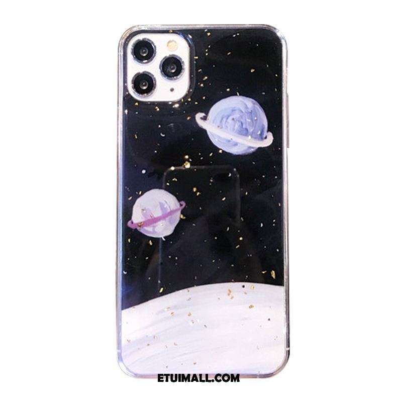 Etui iPhone 11 Pro Max Czarny All Inclusive Jasny Złoto Wiatr Futerał Tanie