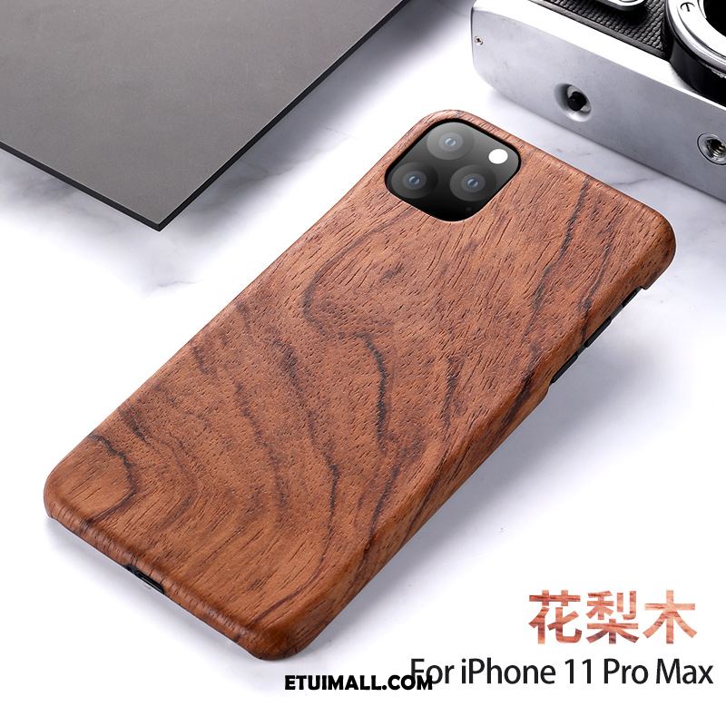 Etui iPhone 11 Pro Max Z Litego Drewna Nowy Drewniany Ochraniacz Osobowość Futerał Sklep