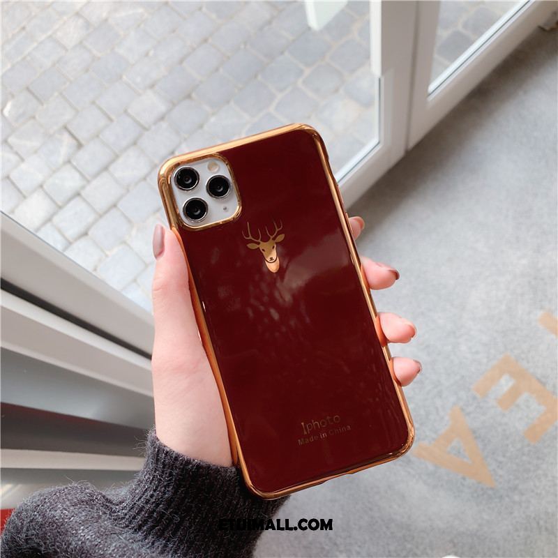 Etui iPhone 11 Pro Miękki Anti-fall Wino Czerwone Zakochani All Inclusive Pokrowce Tanie