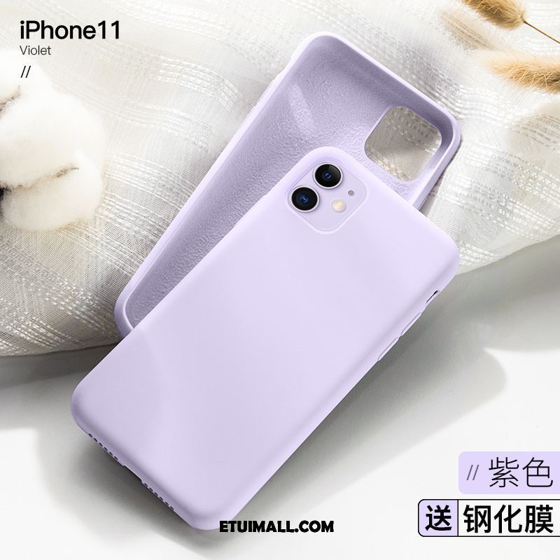 Etui iPhone 11 Silikonowe All Inclusive Tendencja Purpurowy Cienkie Futerał Sprzedam