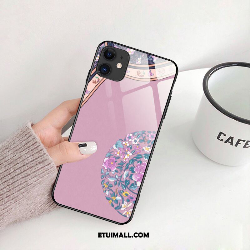 Etui iPhone 12 Mini Anti-fall Kreatywne Purpurowy Kwiaty Cienkie Futerał Sprzedam