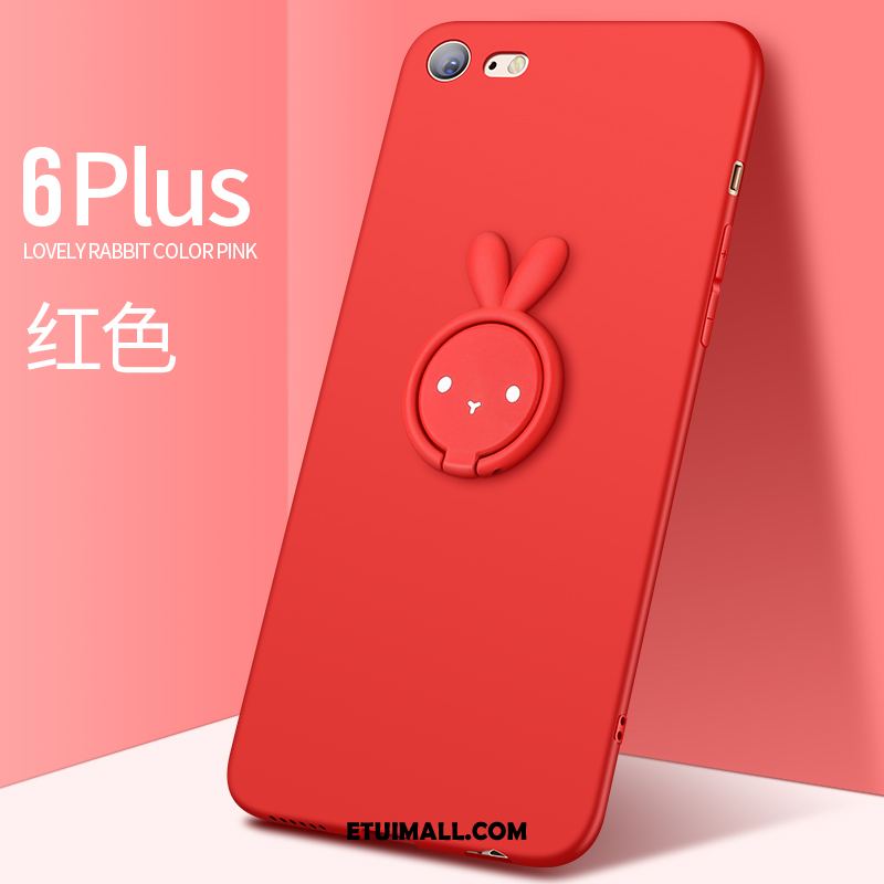 Etui iPhone 6 / 6s Plus Cienkie Modna Marka Ring Telefon Komórkowy Czerwony Obudowa Tanie