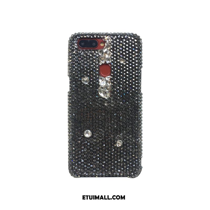 Etui iPhone 7 Plus Rhinestone Wiszące Ozdoby Miękki Luksusowy Czarny Obudowa Sklep