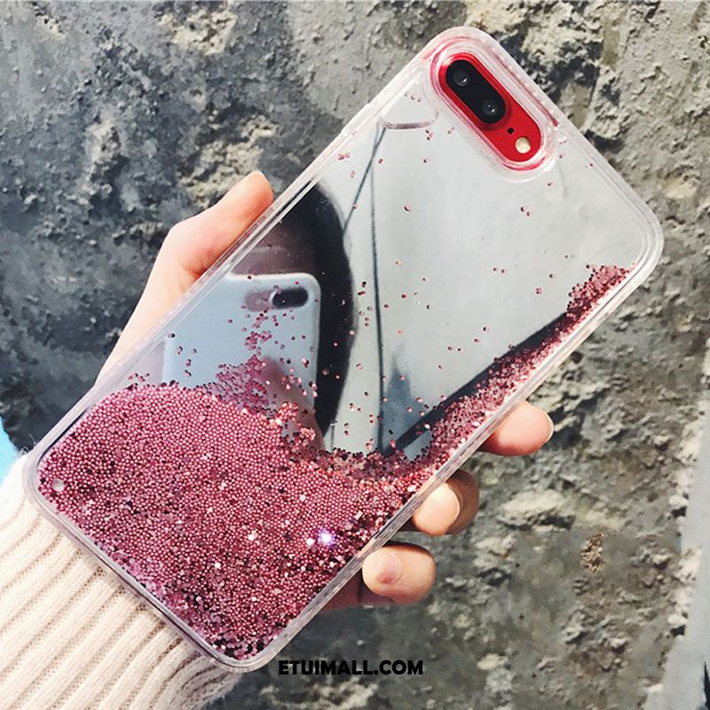 Etui iPhone 8 Plus Modna Marka Rhinestone Różowe Kreatywne Telefon Komórkowy Pokrowce Tanie