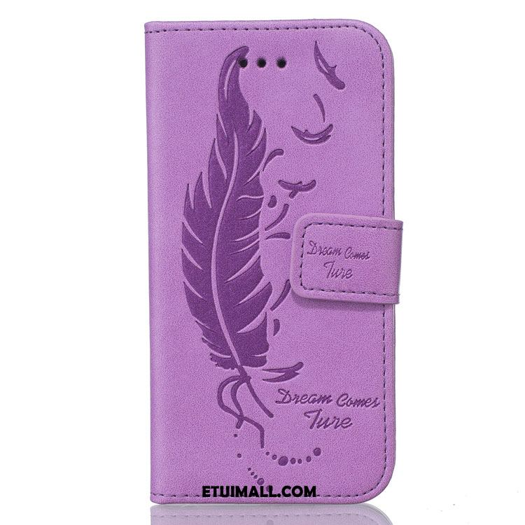 Etui iPhone Se Purpurowy Piórka All Inclusive Relief Dwustronny Pokrowce Sprzedam