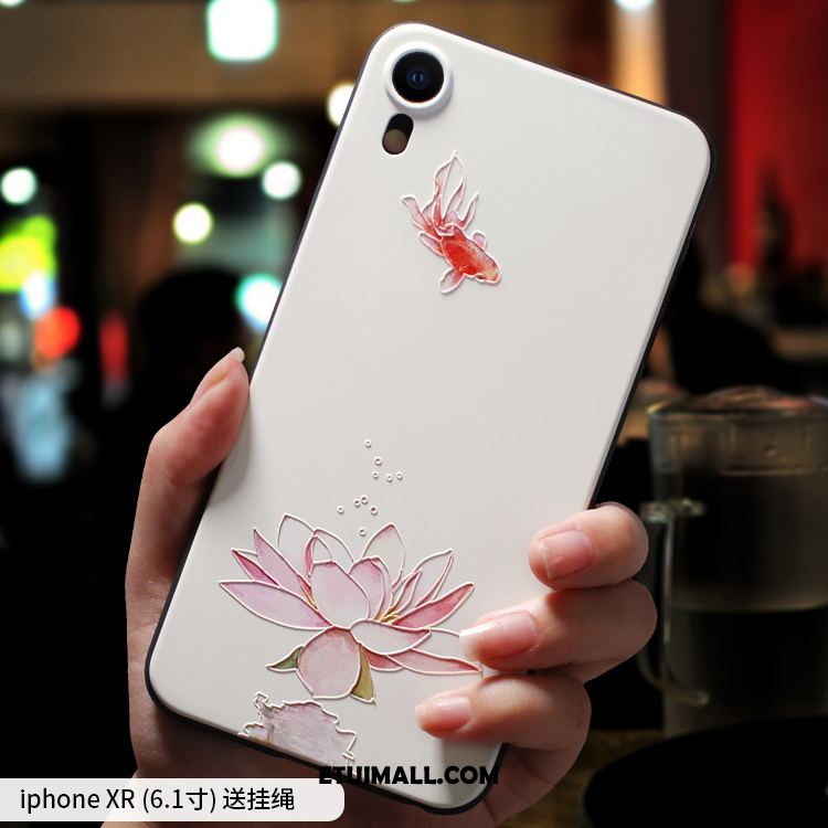 Etui iPhone Xr Anti-fall Różowe Nowy Osobowość Silikonowe Futerał Oferta