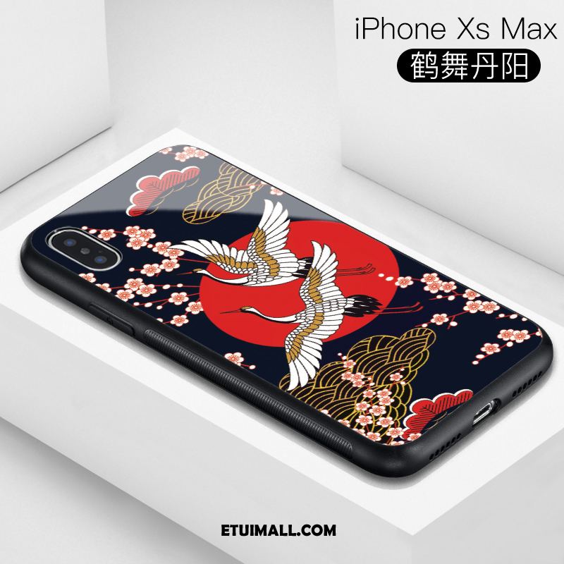 Etui iPhone Xs Max Niebieski Kreatywne Telefon Komórkowy Modna Marka All Inclusive Futerał Tanie