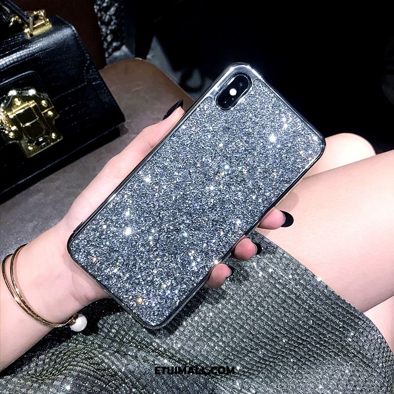 Etui iPhone Xs Max Nowy Srebro Telefon Komórkowy Luksusowy Rhinestone Pokrowce Sklep