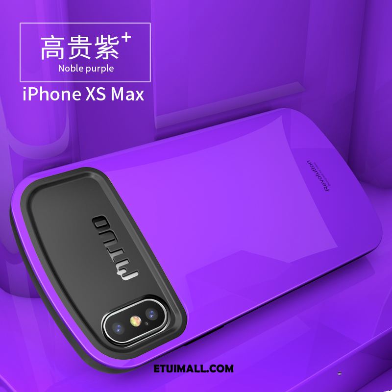 Etui iPhone Xs Max Tendencja Telefon Komórkowy Silikonowe Anti-fall Purpurowy Pokrowce Sprzedam