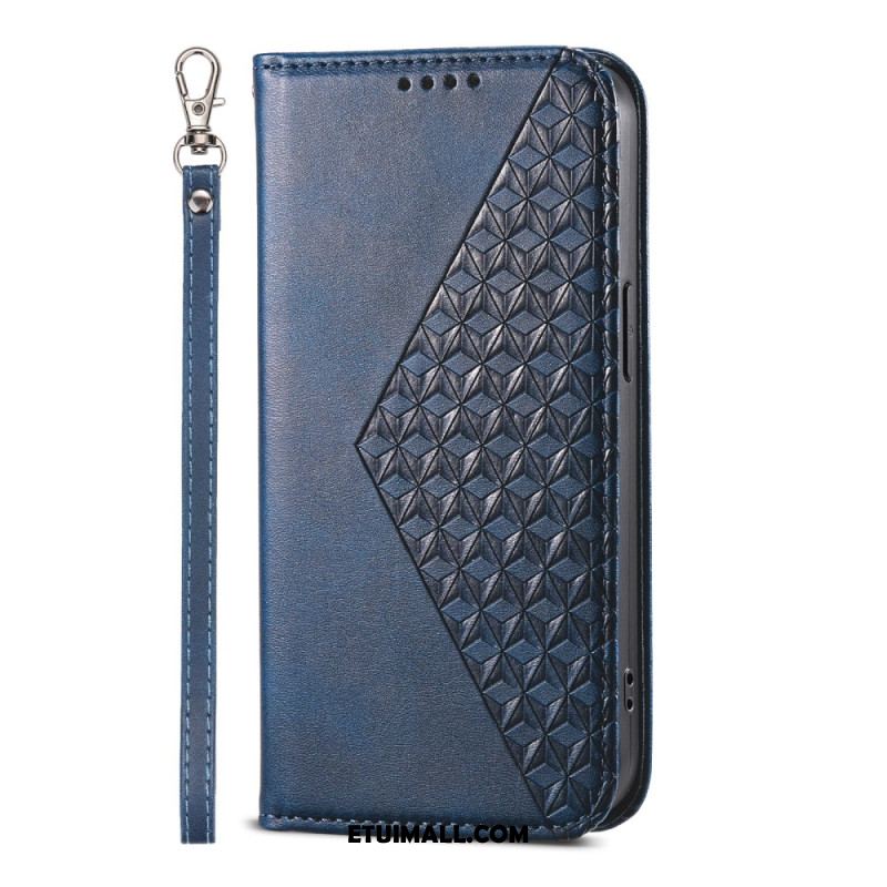 Flip Kotelot Xiaomi 14 Pro Etui Na Telefon Diamenty 3d Z Paskiem