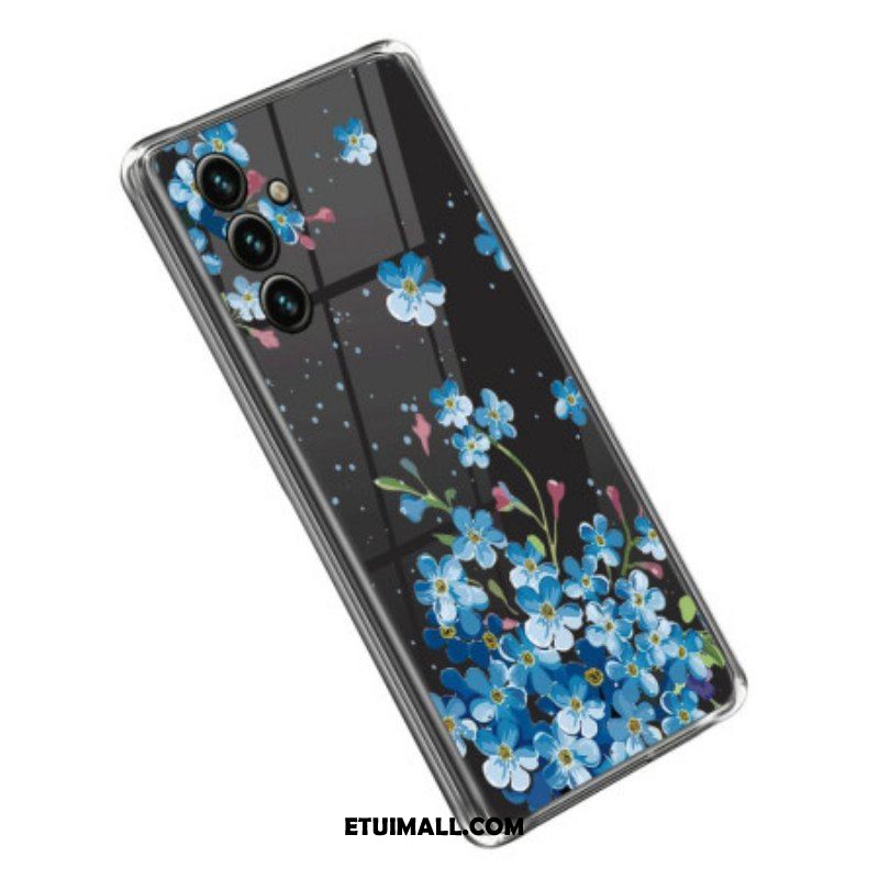 Futerały do Samsung Galaxy A14 / A14 5G Bezszwowi Błękitni Kwiaty