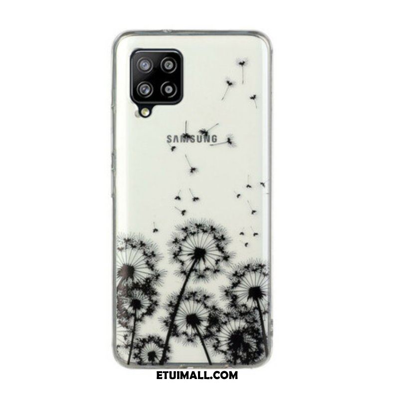 Futerały do Samsung Galaxy M12 / A12 Bezszwowi Czarni Dandelions