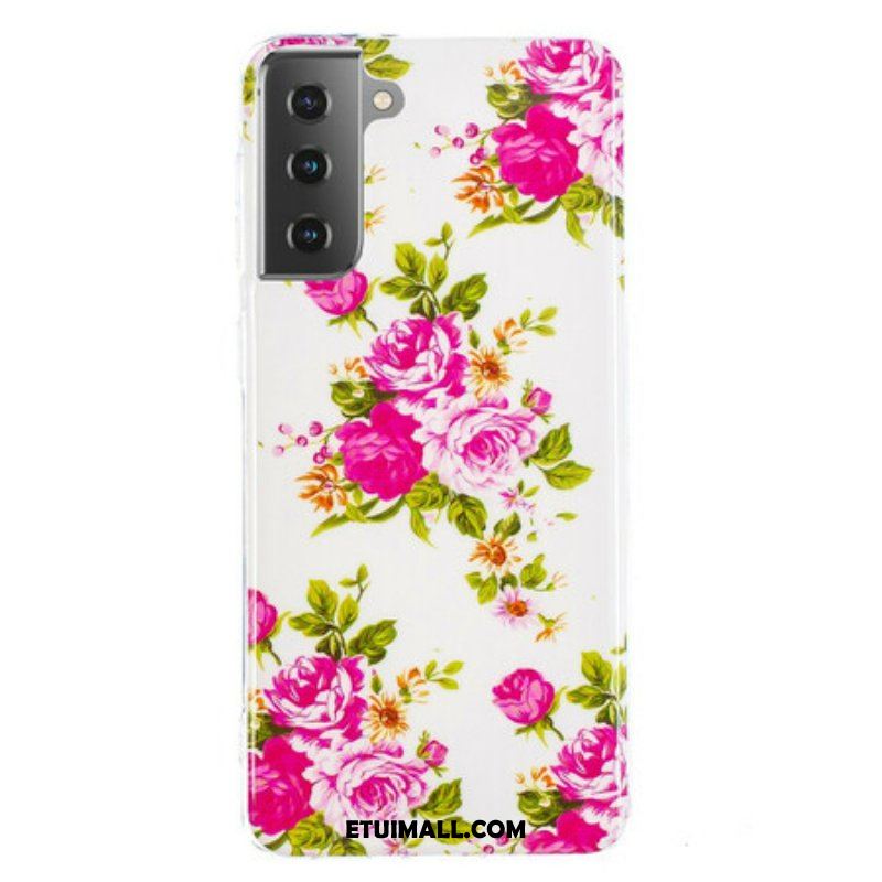 Futerały do Samsung Galaxy S21 5G Fluorescencyjne Kwiaty Wolności