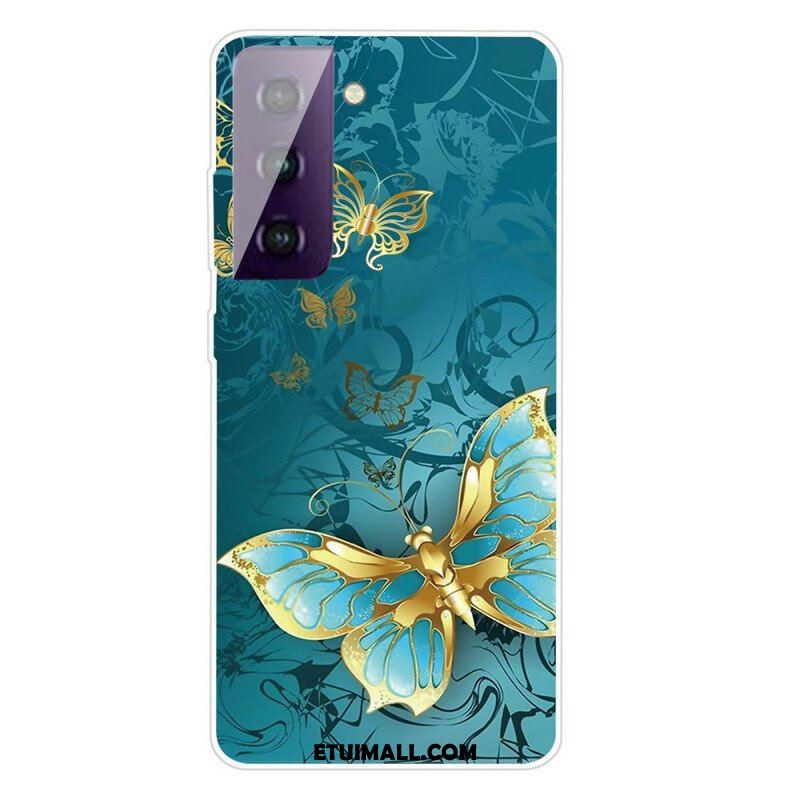 Futerały do Samsung Galaxy S21 FE Elastyczne Motyle