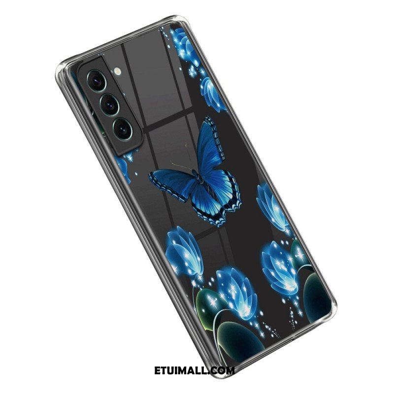 Futerały do Samsung Galaxy S23 Plus 5G Niebieskie Motyle