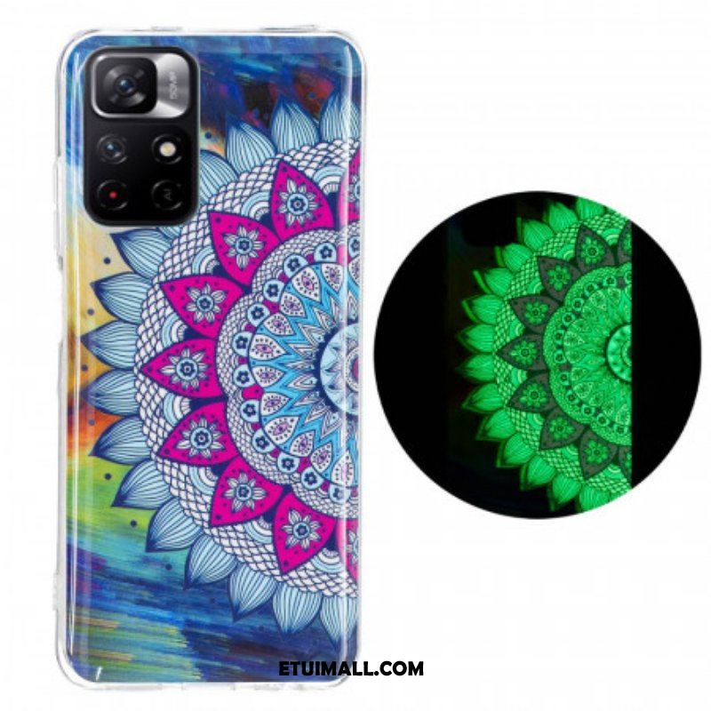 Futerały do Xiaomi Redmi Note 11 Pro Plus 5G Fluorescencyjna Kolorowa Mandala