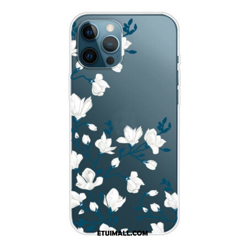 Futerały do iPhone 13 Pro Białe Kwiaty
