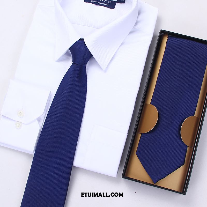Krawat Student Sukienka Męska Sklep, Krawat Męskie W Paski Casual Blau