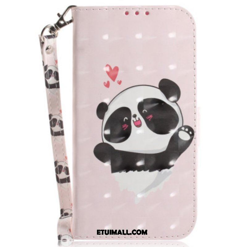 Obudowa Etui Na Telefon do Honor 90 z Łańcuch Panda Love Z Paskiem