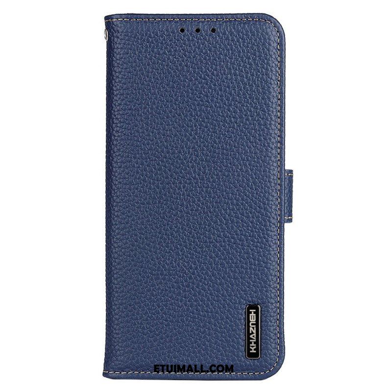 Obudowa Etui Na Telefon do Samsung Galaxy M23 5G Khazneh Oryginalna Skóra Liczi